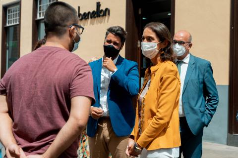 La ministra Reyes Maroto visita la Laguna. Tenerife