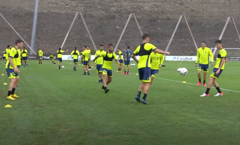 Entrenamiento de la UD Las Palmas