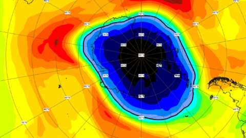 magen de la capa de ozono correspondiente al 6 de octubre de 2020