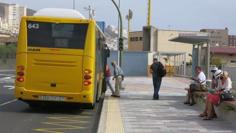 Viajero de Guaguas Municipales. Las Palmas de Gran Canaria