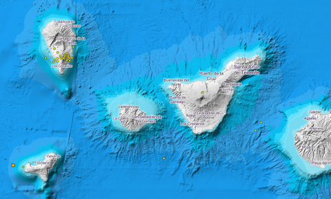 Detectados al menos 49 terremotos en el sur de La Palma 