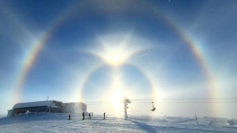 Halo solar en Suecia 