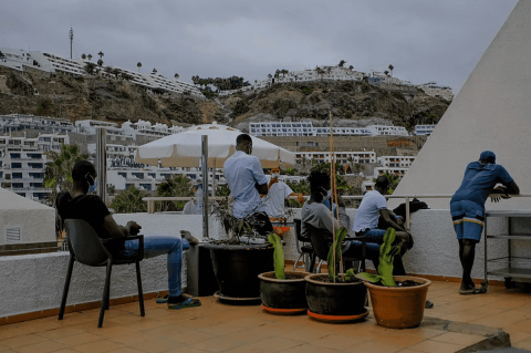 Inmigrantes en hoteles de Gran Canaria / CanariasNoticias.es