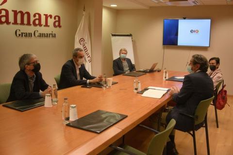 Reunión de Miguel Jorge Blanco en la Cámara de Comercio de Gran Canaria / CanariasNoticias.es