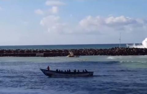 Patera en la Playa de Amadores/ canariasnoticias.es