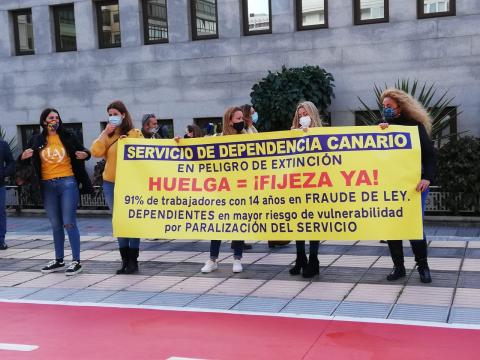 Trabajadores temporales del Gobierno de Canarias/ canariasnoticias.es