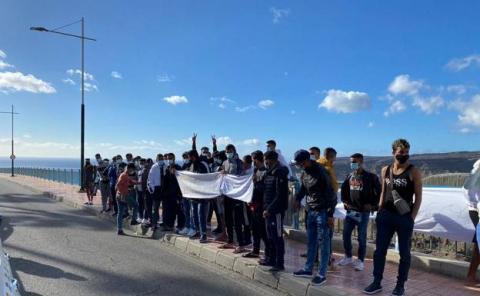 Manifestación de inmigrantes en Puerto Rico/ canariasnoticias