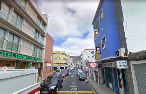 Calle Ruiz de Padrón en el municipio de San Sebastián de La Gomera 