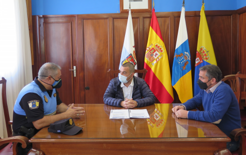 Reunión del alcalde Pedro Rodríguez, César Medina y Antonio Mederos / CanariasNoticias.es