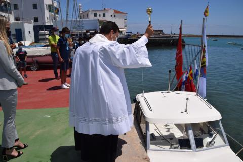 El padre Nicanor Bermúdez ofició el bautizo del “Volcán Chinijo” en Arrecife (Lanzarote) / CanariasNoticias.es