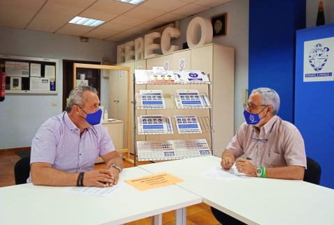 Óscar Izquierdo presidente de FEPECO  y Antonio Koury Técnico Superior PRL de FEPECO / CanariasNoticias.es
