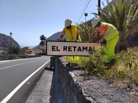 Renovación de la señalética de las carreteras de La Gomera / CanariasNoticias.es