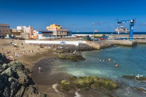 Playa de La Puntilla en San Cristóbal en Las Palmas de Gran Canaria