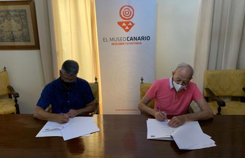 Firma del Convenio de Colaboración entre El Museo Canario y Promuscan / CanariasNoticias.es