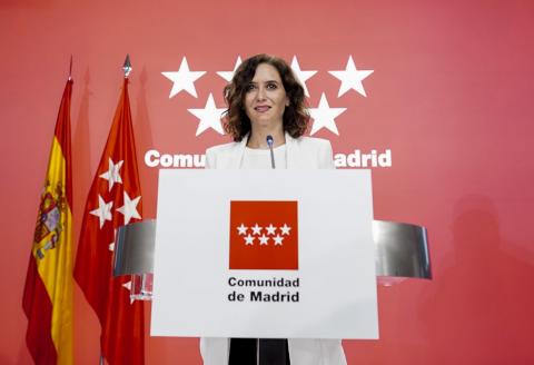 Isabel Díaz Ayuso, presidenta de la Comunidad de Madrid