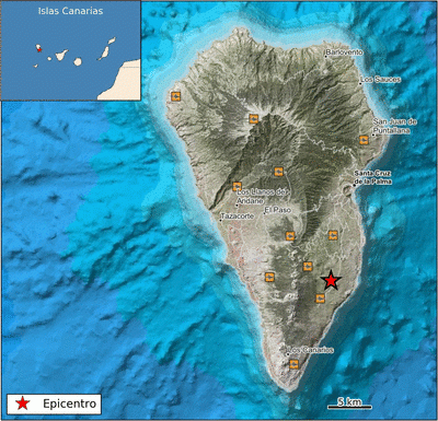 Sismo de magnitud 4,3 en Mazo (La Palma)