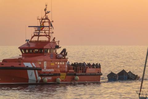 Salvamento Marítimo rescata una patera