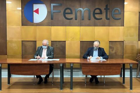 Firma del convenio entre Femete y Rohen / CanariasNoticias.es