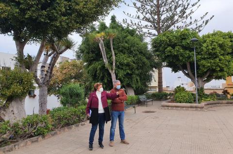 Plaza de José María Rodríguez Quintana en Gáldar (Gran Canaria) / CanariasNoticias.es