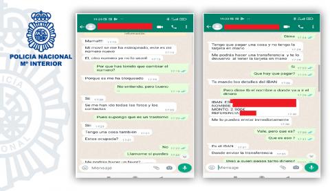 La Policía Nacional alerta de una nueva estafa a través de WhatsApp La Policía Nacional alerta de una nueva estafa a través de WhatsApp