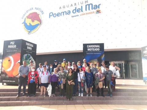 Alumnos del CEPA Jinámar visitan el Poema del Mar/ canariasnoticias.es