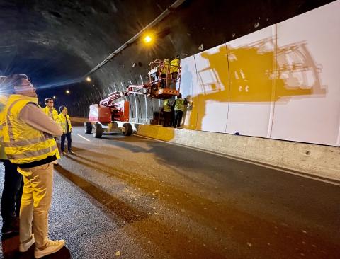 Obras en el túnel Julio Luengo de Las Palmas de Gran Canaria / CanariasNoticias.es