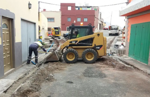 Obras en la red de abastecimiento de Gáldar / CanariasNoticias.es 