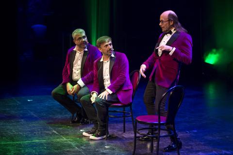 Flo, José Mota y Santiago Segura en "El sentido del humor: Dos tontos y yo"