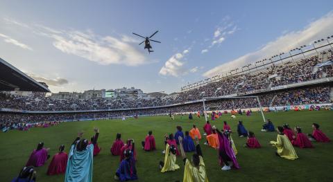 Los Reyes Magos de Oriente en el estadio Heliodoro Rodríguez López / CanariasNoticias.es