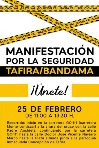 Manifestación por la seguridad