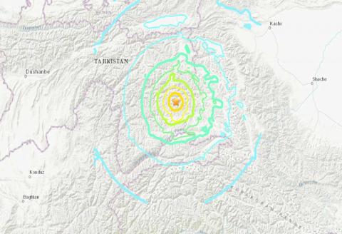 Terremoto en Tayikistán