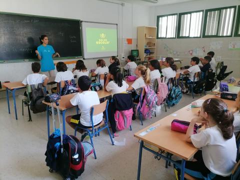 Enfermera escolar en centro educativo / CanariasNoticias.es 