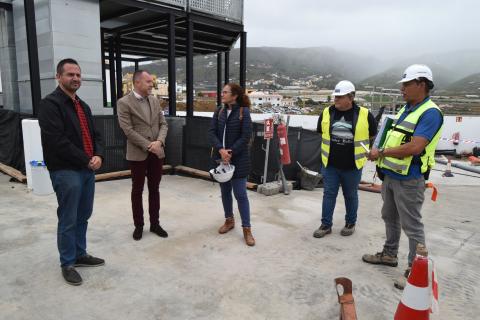 Visita a las obras del aparcamiento de las Guayarminas en Gáldar / CanariasNoticias.es 