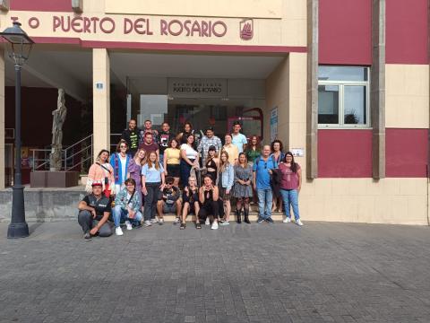 Estudiantes de Erasmus+ visitan el Ayuntamiento de Puerto del Rosario / CanariasNoticias.es 
