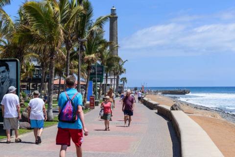 Turistas en Gran Canaria