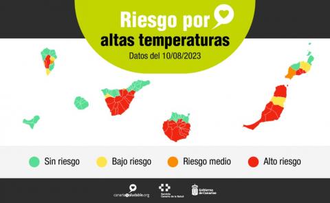 Alerta por altas temperaturas en Canarias 