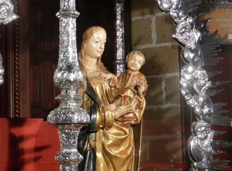 Talla de la Virgen del Pino sin su manto / CanariasNoticias.es