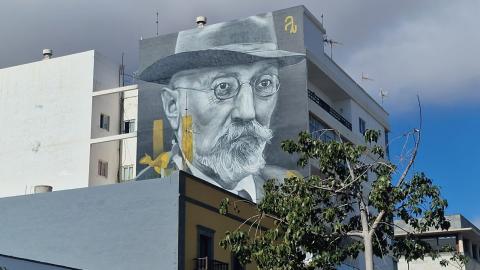 Mural en Casa Museo Unamuno / CanariasNoticias.es 