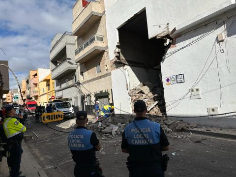 Colapso de edificio en La Laguna / CanariasNotias.es