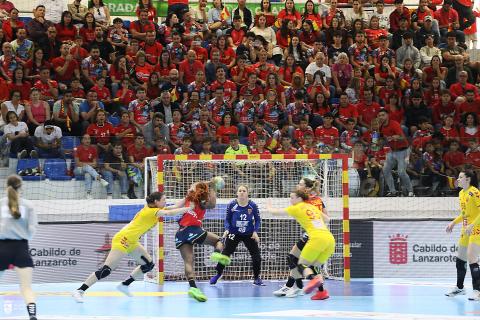 Partido de balonmano España-Macedonia / CanariasNoticias.es 