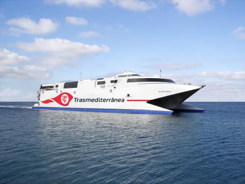Fast ferry “Villa de Agaete” de Naviera Armas / CanariasNoticias.es
