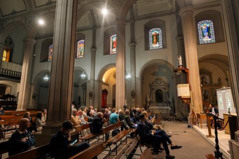 Restauración vidrieras del Santuario de Santiago de los Caballeros