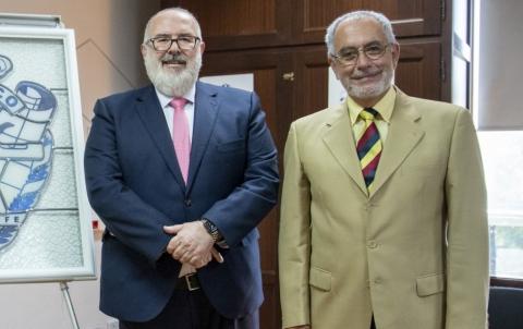 Pedro Alfonso, Presidente de CEOE Tenerife y Oscar Izquierdo, Presidente de FEPECO