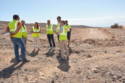 Obras de la celda número 4 del Complejo Ambiental de Zurita