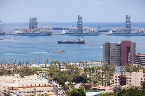 Simulacro de vertido de combustible en Puerto de Las Palmas