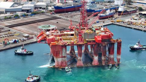 Plataforma Borgland Dolphin. Puerto de Las Palmas/ canariasnoticias.es