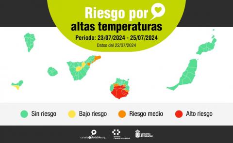 Mapa de Alertas por altas temperaturas 