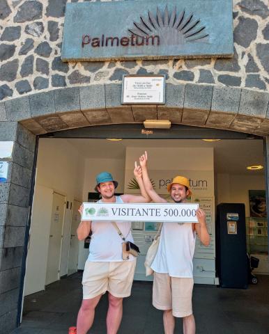 Visitante 500.000 del Palmetum / CanariasNoticias.es 