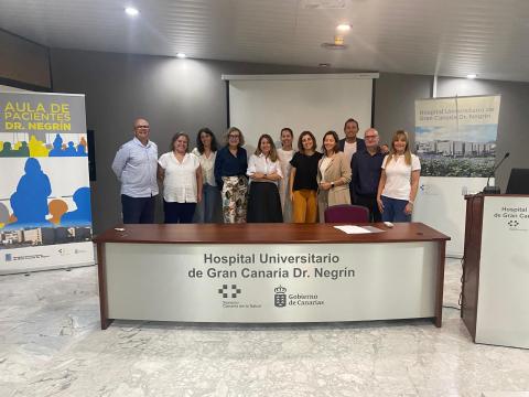 Las enfermeras portuguesas junto a los profesionales del Hospital/ canariasnoticias.es