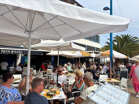 Turistas en Arrecife 